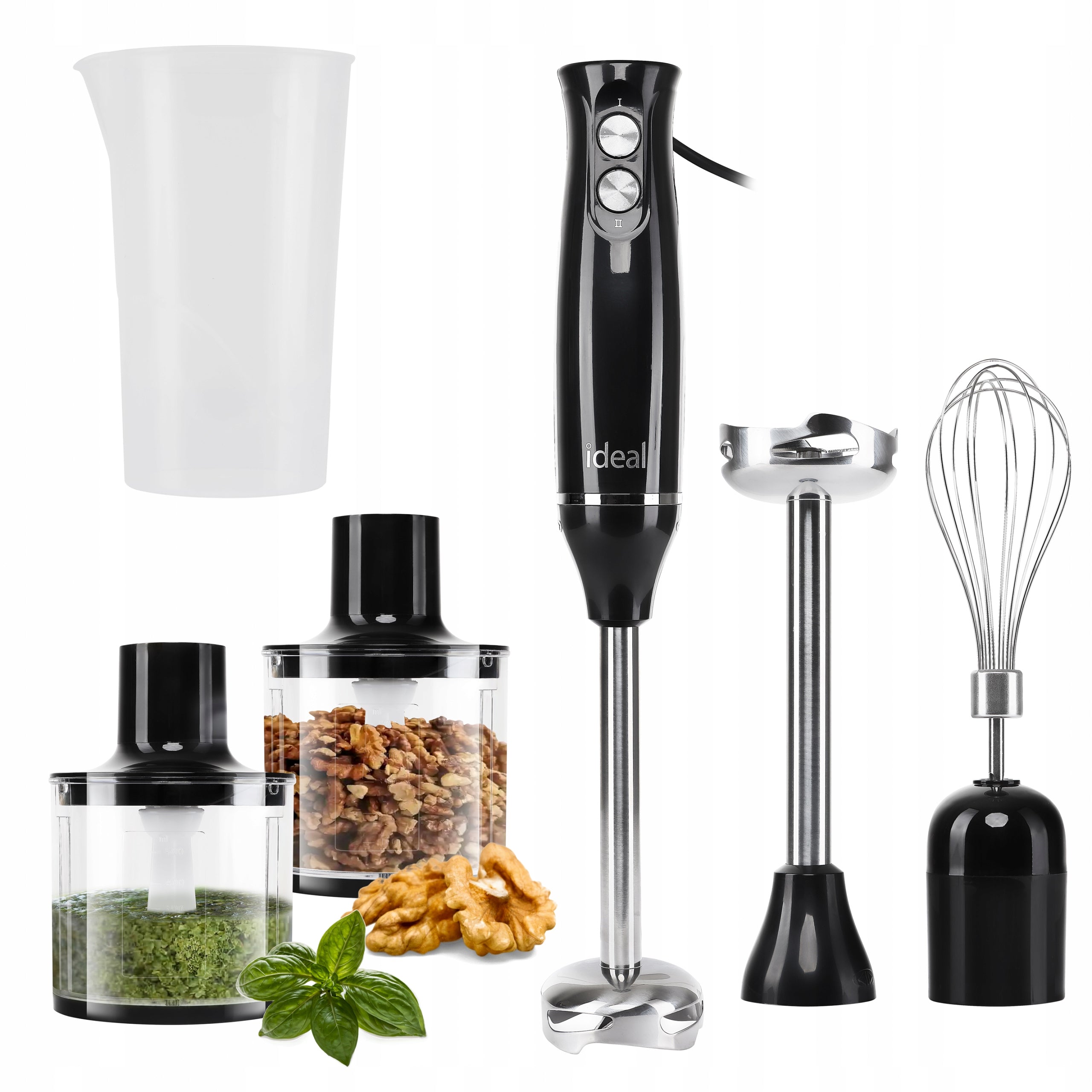 BLENDER MULTIFUNCTION MANUAL SHREDDER STRONG 800W BLACK Ideal IK1002