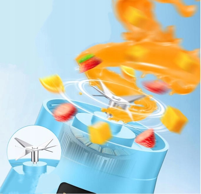 BLENDER PORTABLE SHAKER WIRELESS SMOOTHIE USB 0,4l PERSONAL SHAKER Brand no brand