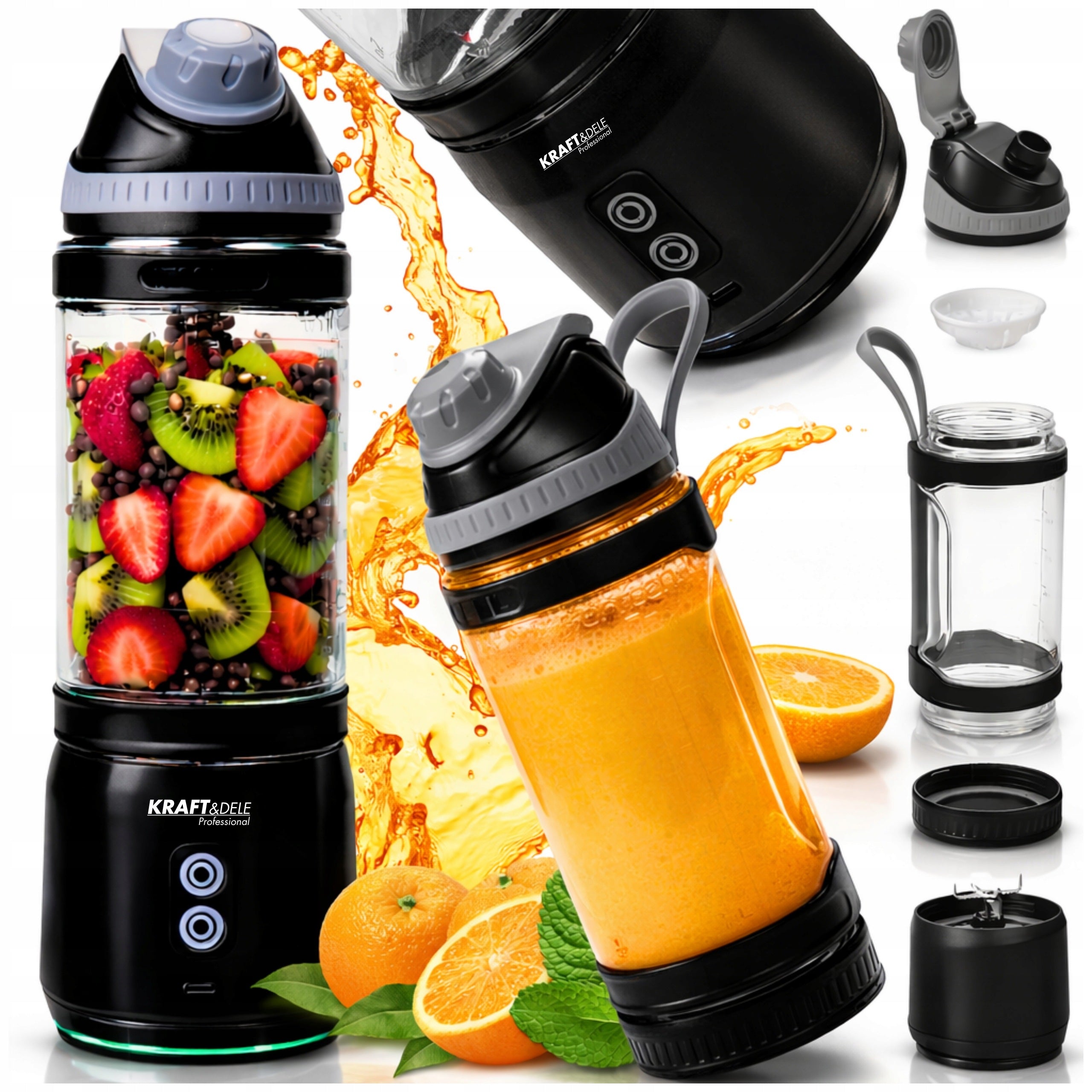 BLENDER PORTABLE SHAKER WIRELESS SMOOTHIE USB 0,7l PERSONAL SHAKER