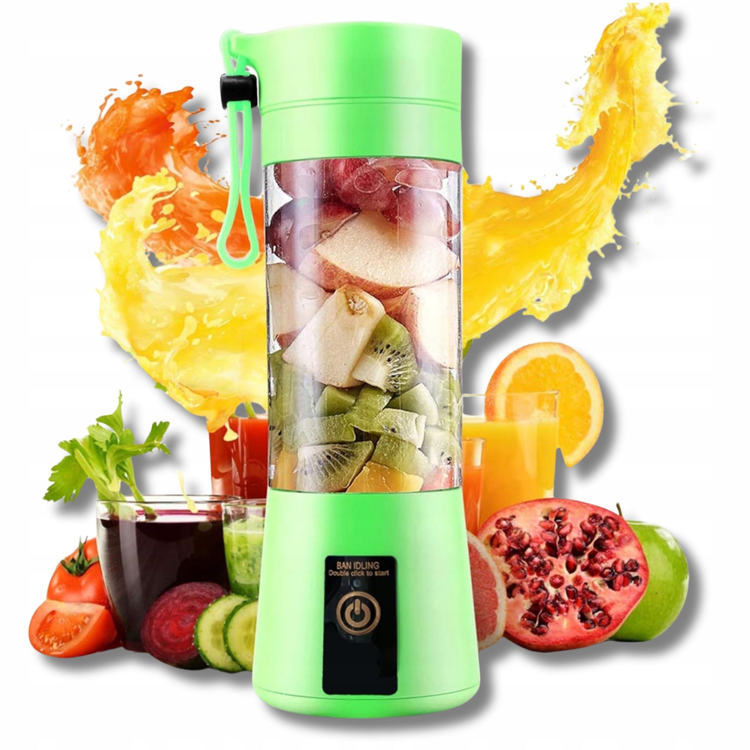 BLENDER PORTABLE WIRELESS SMOOTHIE FOR COCKTAILS USB 400ML FOR WORK