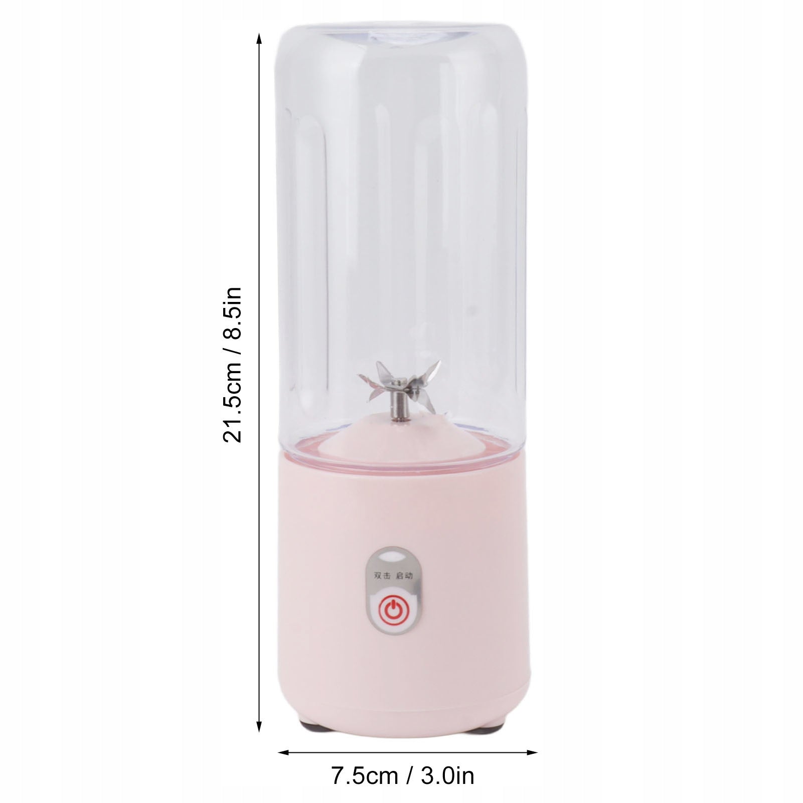 BLENDER PORTABLE WIRELESS TOURIST GLASS CUP 500ML 35W PINK Brand no brand