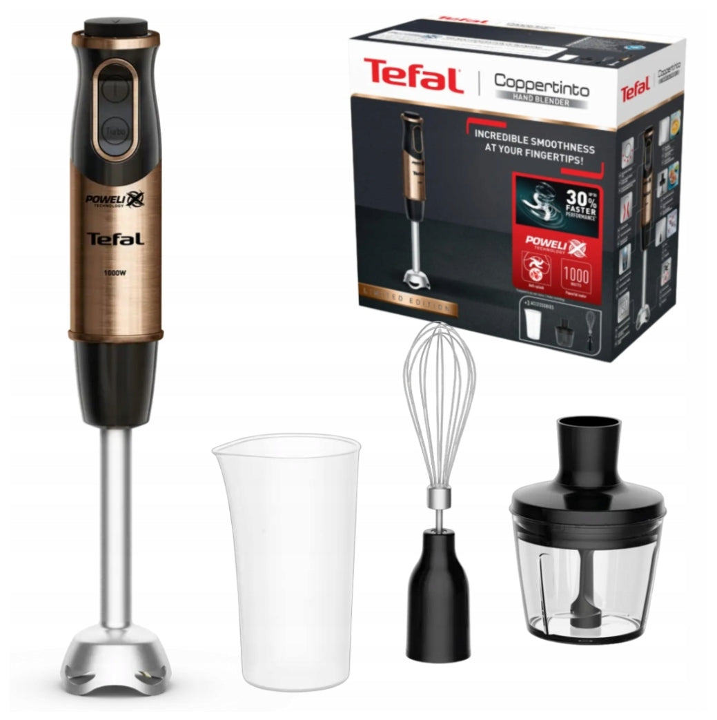 BLENDER TEFAL QUICKCHEF 1000W 3IN1 POWELIX SHREDDER + WHISK