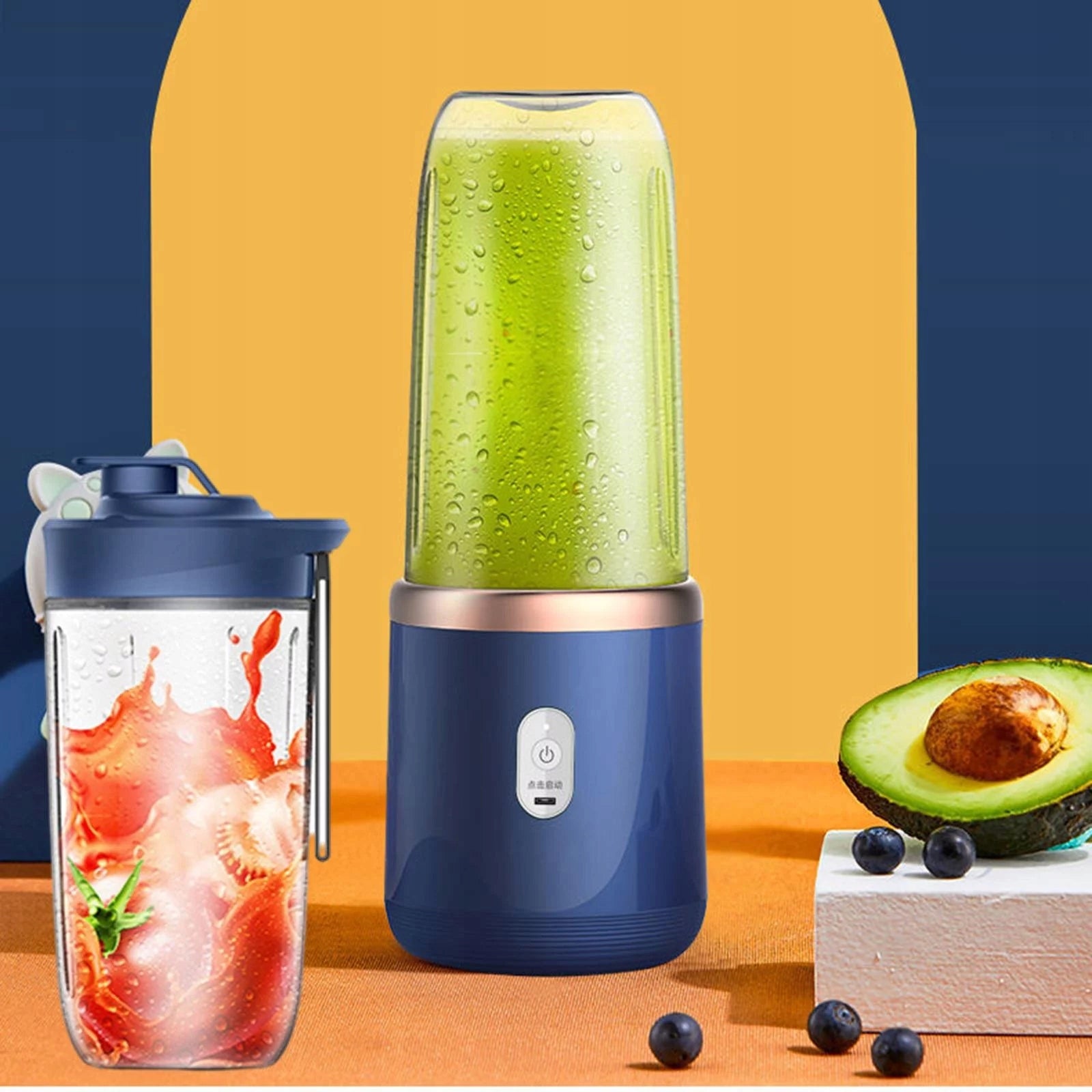 BLENDER TOURIST BLENDER USB RECHARGEABLE BATTERY 400ML WITH CUP Brand no brand