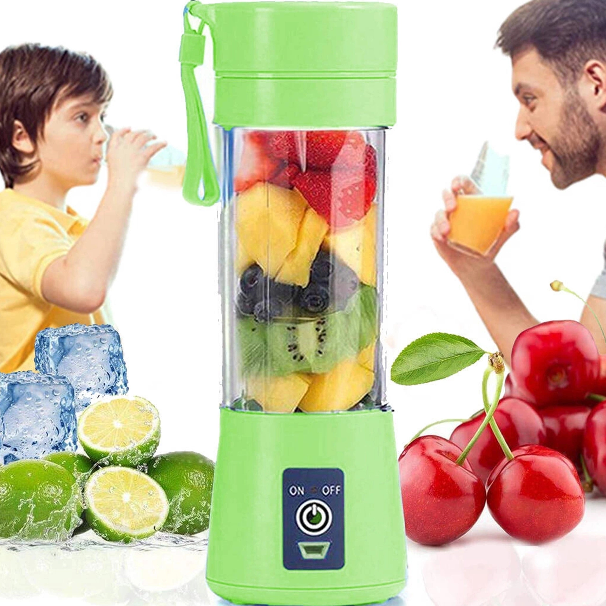 BLENDER TOURIST MIXER USB RECHARGEABLE BATTERY 380ML 34 GIFT WIRELESS