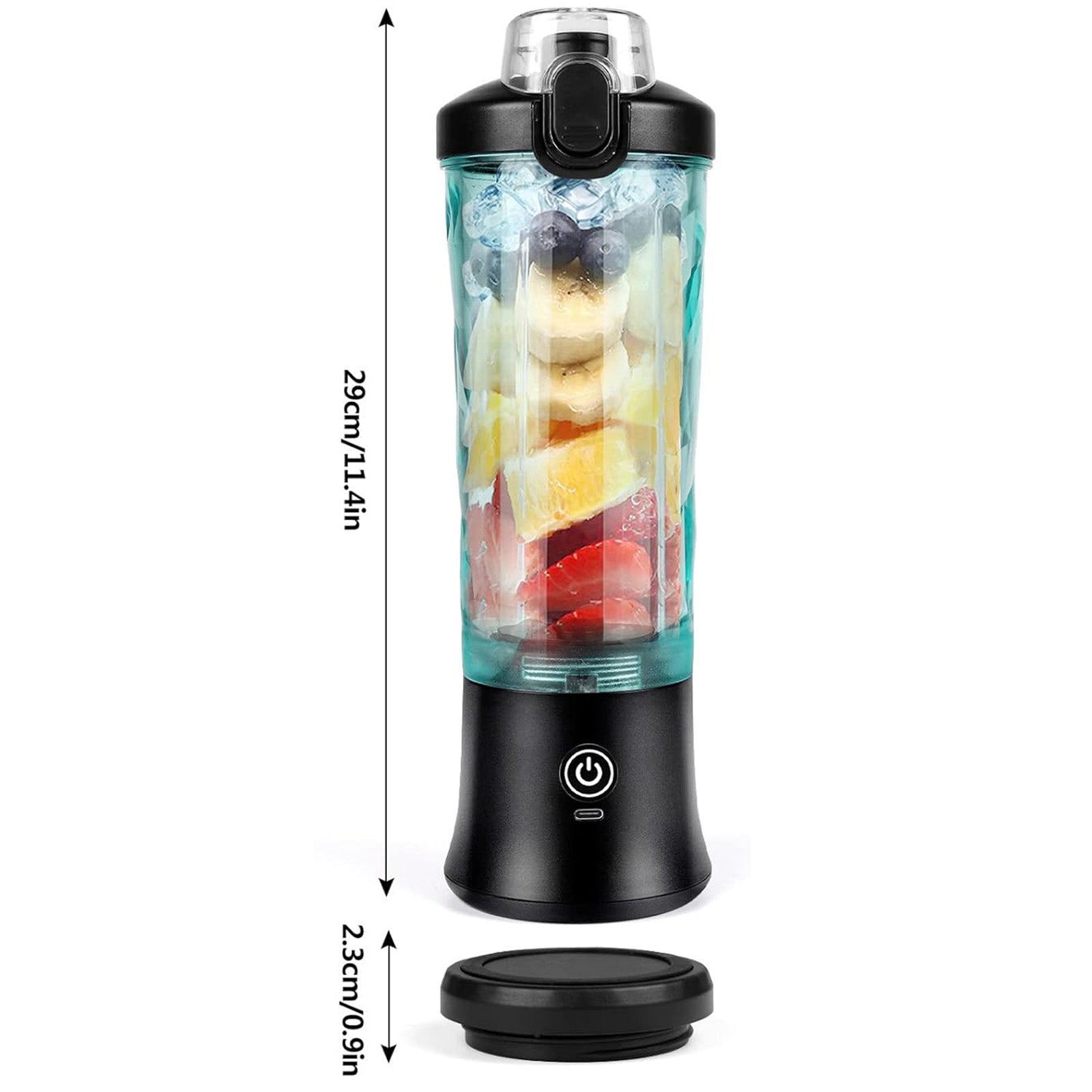 BLENDER TRAVEL WIRELESS PORTABLE JUICE SMOOTHIE WATERPROOF GLASS USB GIFT Packaging status original