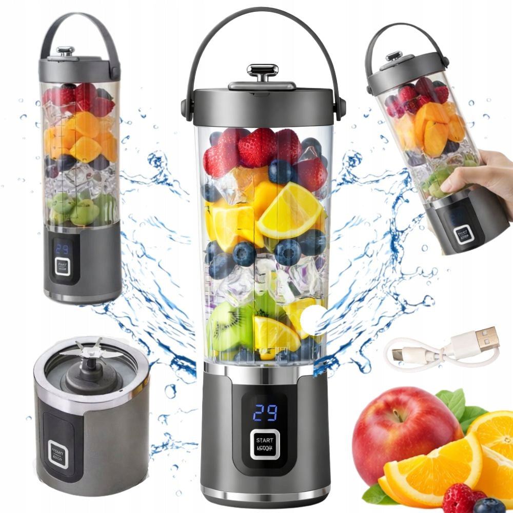 BLENDER USB MUG PORTABLE MIXER FOR SMOOTHIE COCKTAIL LED 500ml
