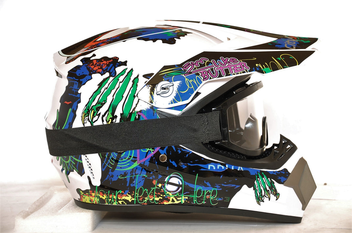BLEXX CROSS QUAD ENDURO MTB HELMET S 55-56 + GOGGLES EAN (GTIN) 5904703500506