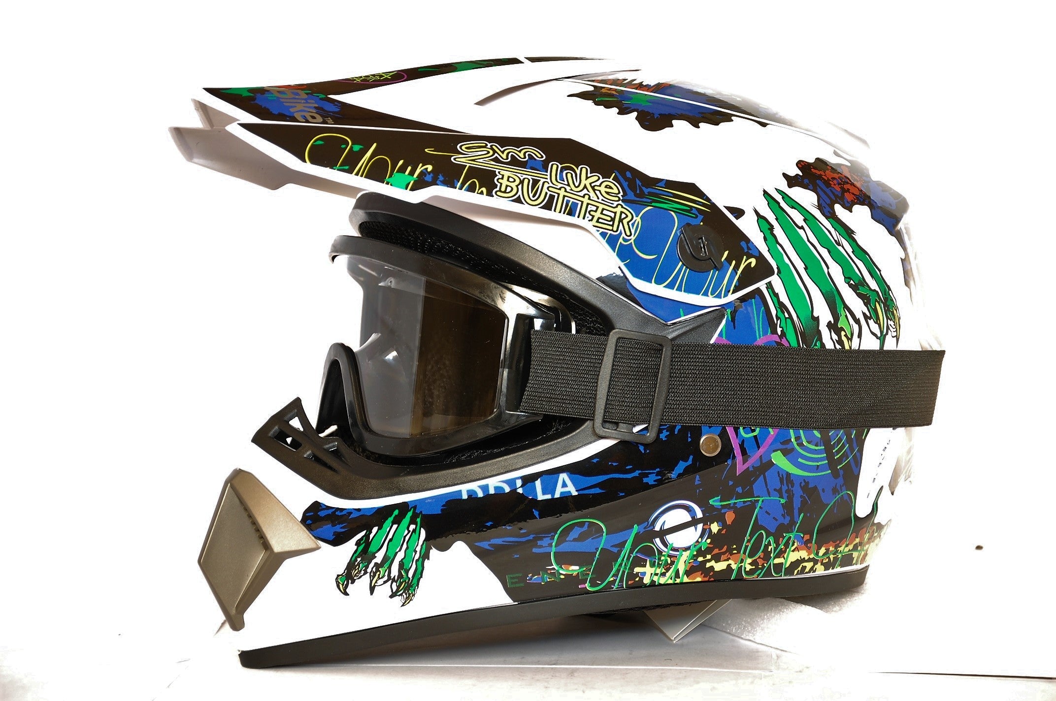 BLEXX CROSS QUAD ENDURO MTB HELMET S 55-56 + GOGGLES