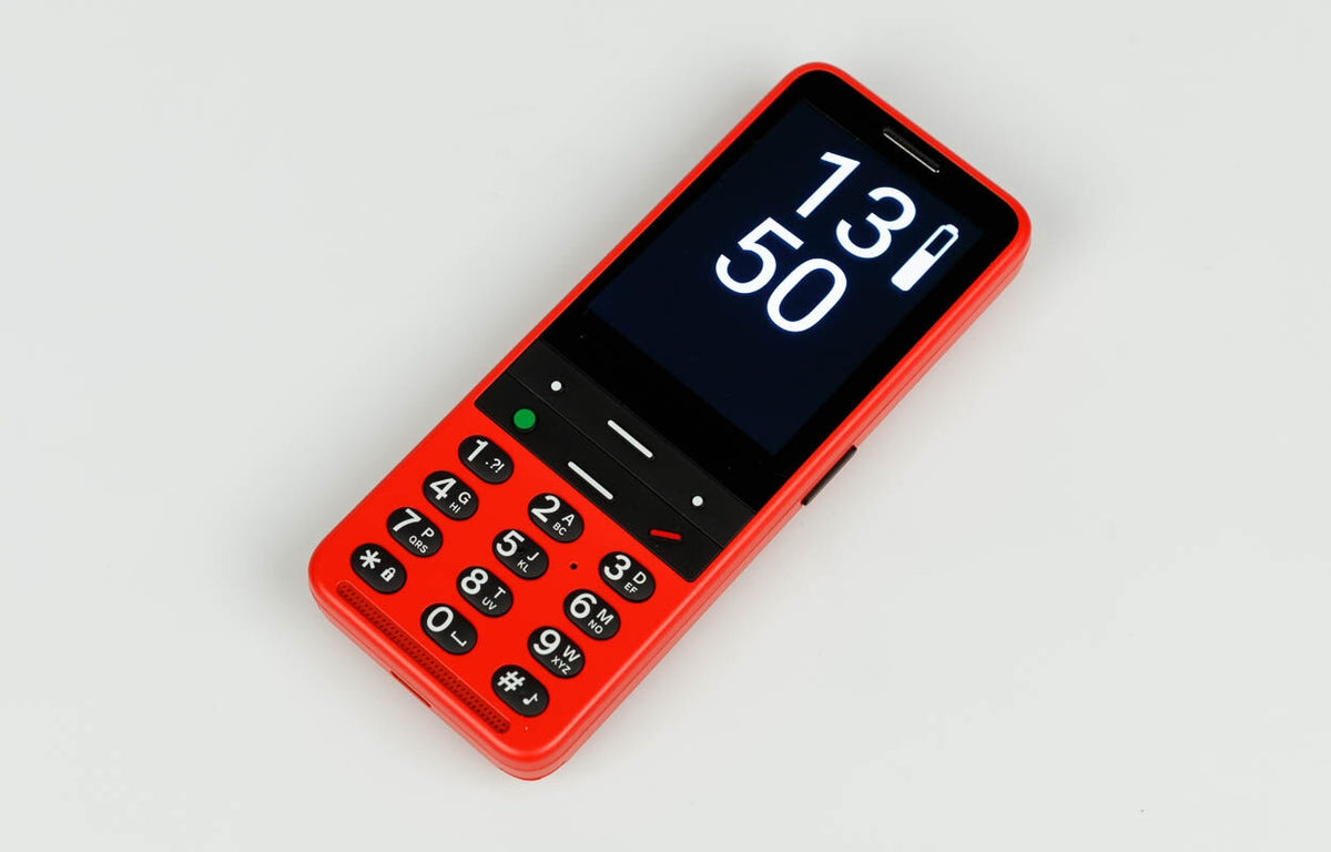 BLINDSHELL CLASSIC 2 red -sounded phone with classic keyboard Operating system version Android 8.1