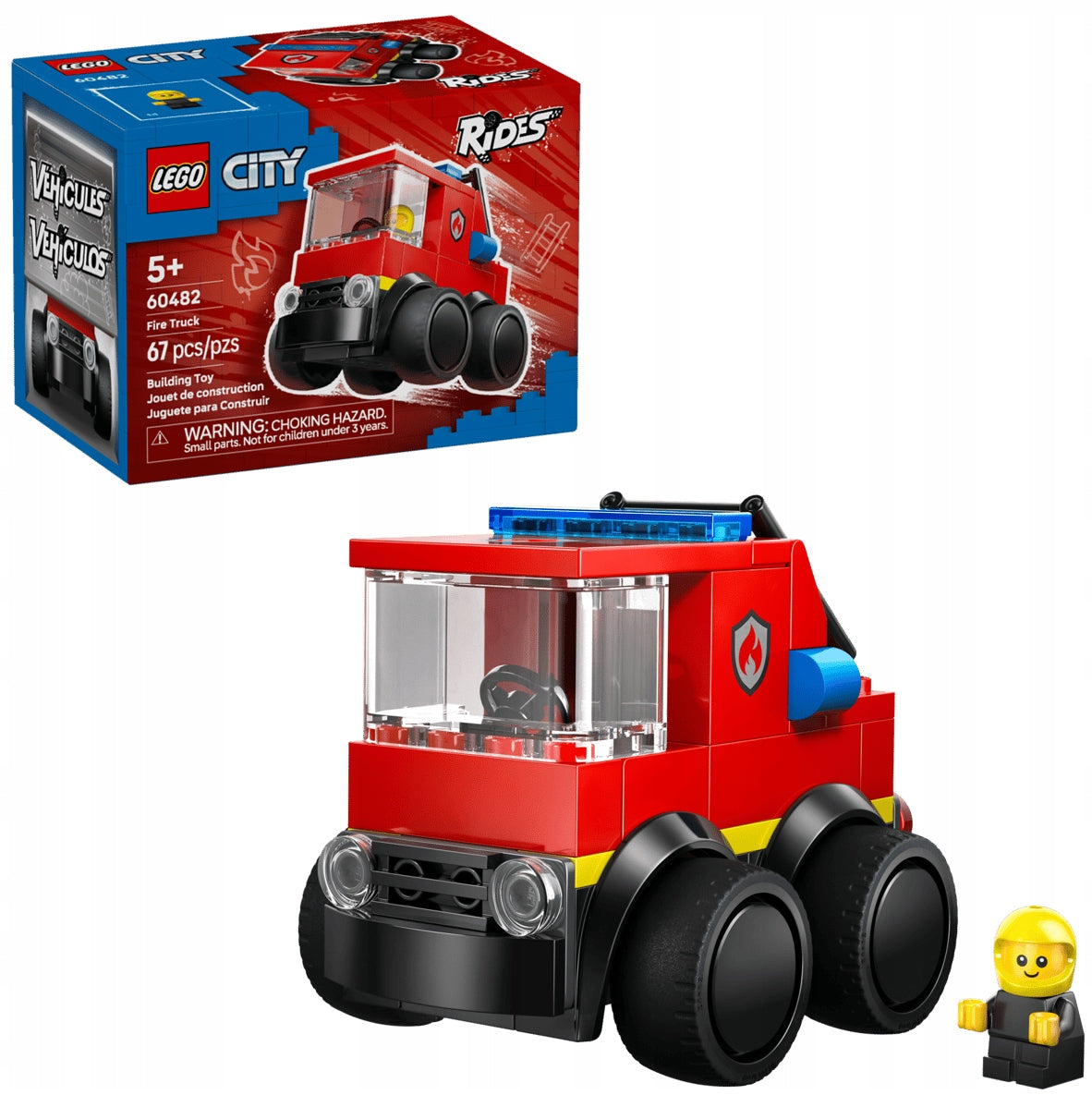 BLOCKS LEGO CITY Fire Truck GIFT SET FOR CHILDREN 67 Elements
