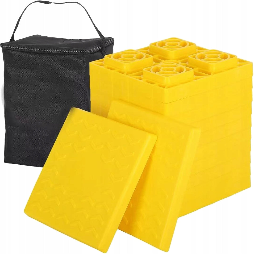 BLOCKS LEVELING PADS FOR MOTORHOME TRAILER CAMPING 12el + BAG Manufacturer code 11-1050