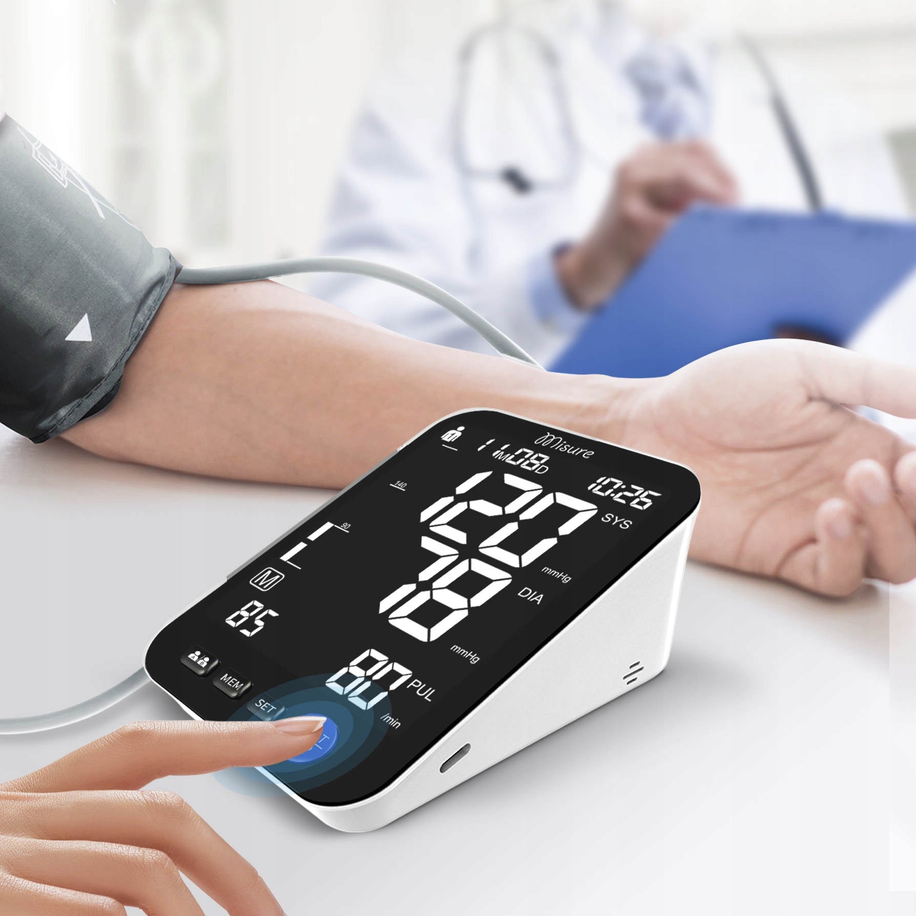 BLOOD PRESSURE MONITOR BLOOD PRESSURE PULSE MEASUREMENT EAN (GTIN) 5907009961736