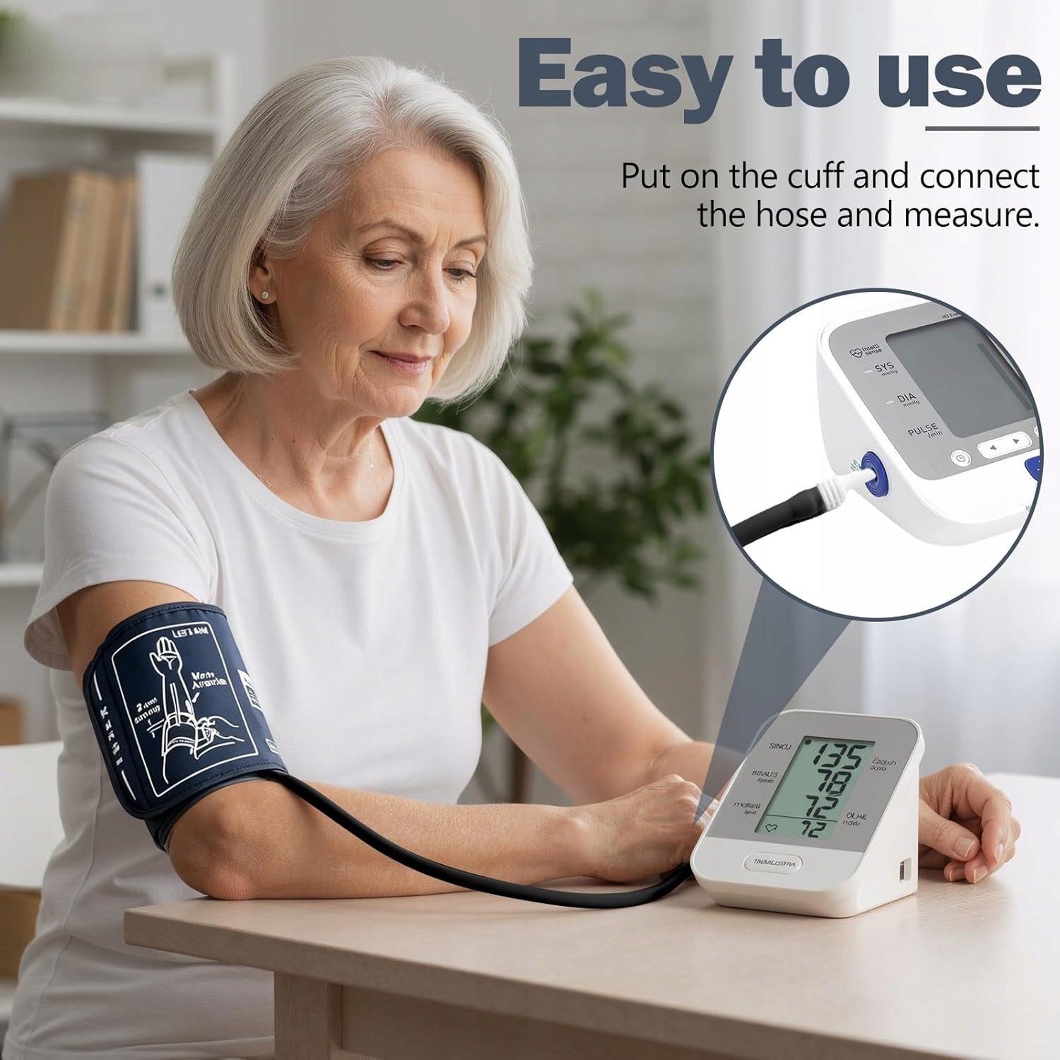 BLOOD PRESSURE MONITOR CUFF XL 22-52 CM REPLACEMENT 4 ADAPTERS Medical device type accessories for a medical device or a product without an intended medical purpose