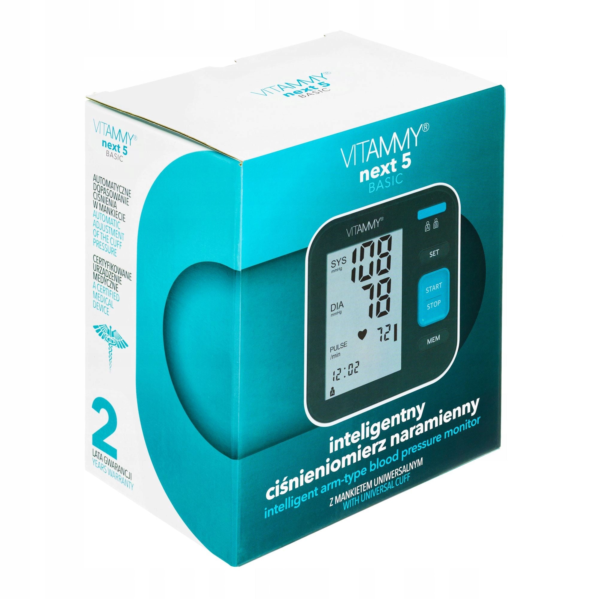 BLOOD PRESSURE MONITOR NEXT 5 BASIC ARRHYTHMIA USB 22-40CM Medical device type medical device or in-vitro diagnostic medical device