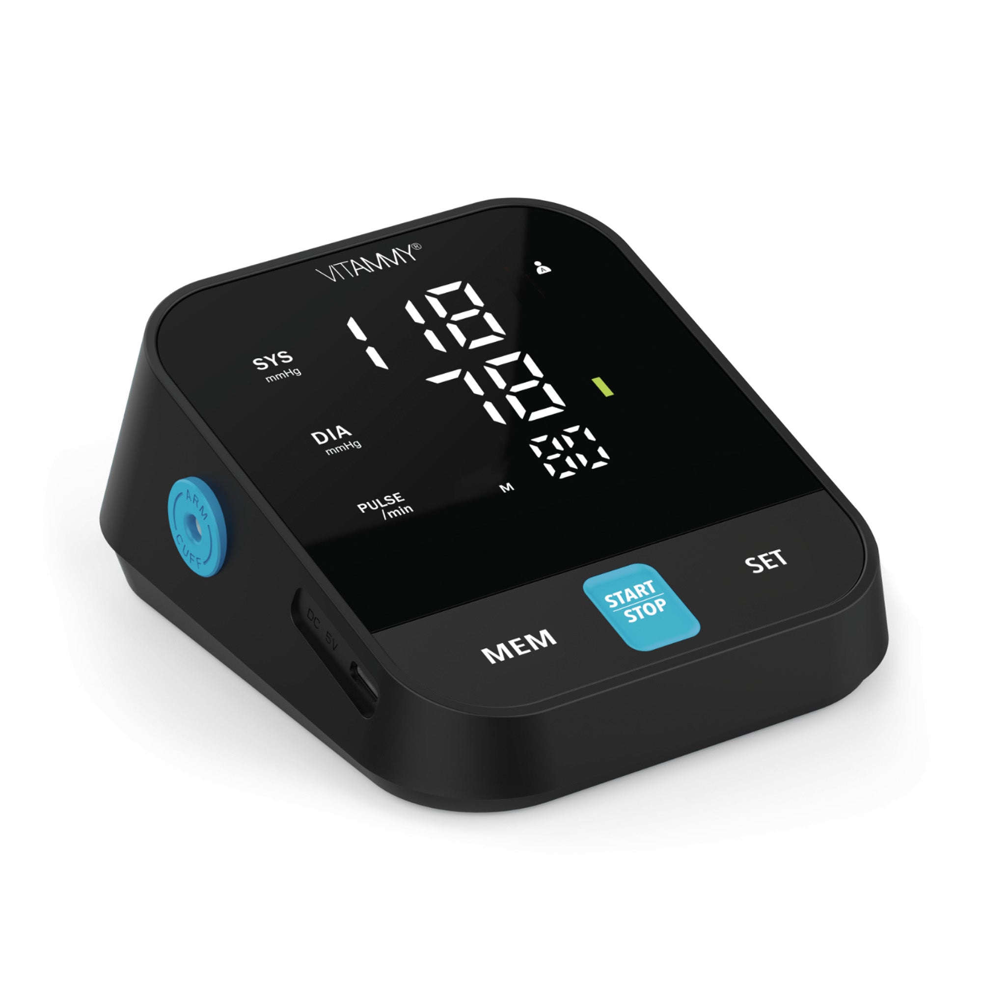 BLOOD PRESSURE MONITOR VITAMMY NEXT E5 SPEAKS in Polish ARRHYTHMIA CASE POWER SUPPLY FREEBIE Medical device yes
