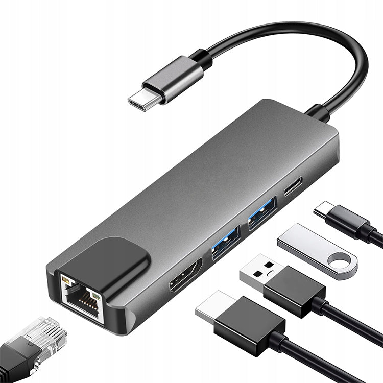 BLOW ADAPTER HUB USB USB-C 3.0 ADAPTER RJ45 HDMI LAN 4K