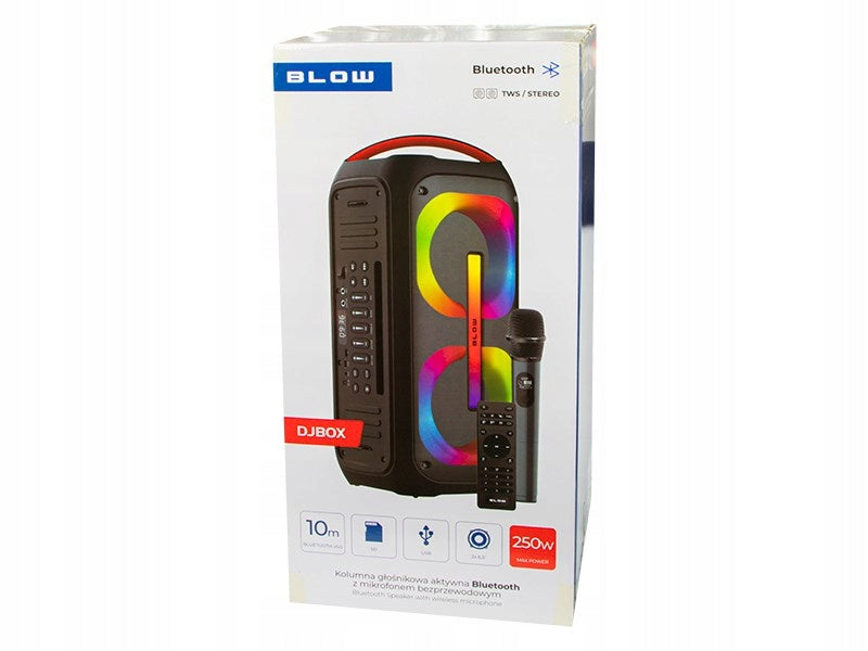BLOW BLUETOOTH SPEAKER DJBOX REMOTE + MICROPHONE Model DJBOX