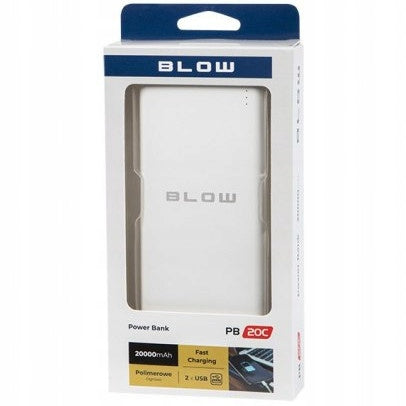 Backup-Stromversorgung 20000 mAh, 2xUSB, PB20C 