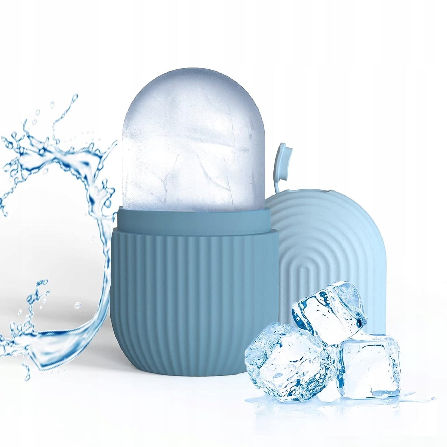 BLUE ICE MASSAGER FOR FACE COOLING REDUCES DARK CIRCLES UNDER THE EYES