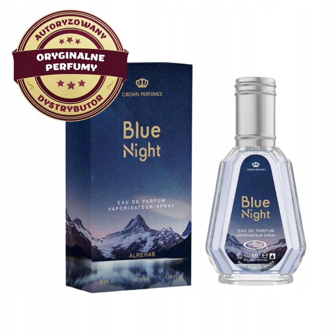 BLUE NIGHT ARABIC PERFUME MEN'S INTENSE CITRUS 50 ml AL REHAB EDP