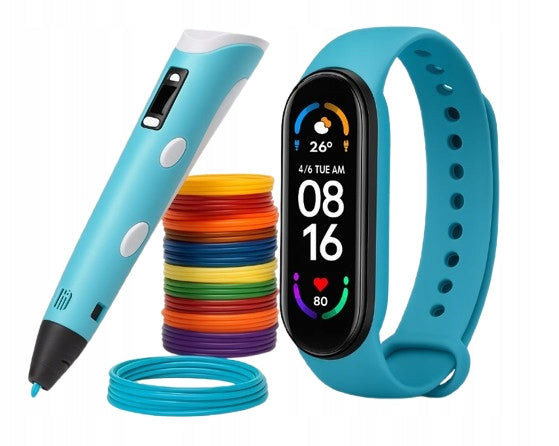 BLUE PEN 3D + SMART BAND 6 – BLUE SMARTWATCH EAN (GTIN) 5907344230849