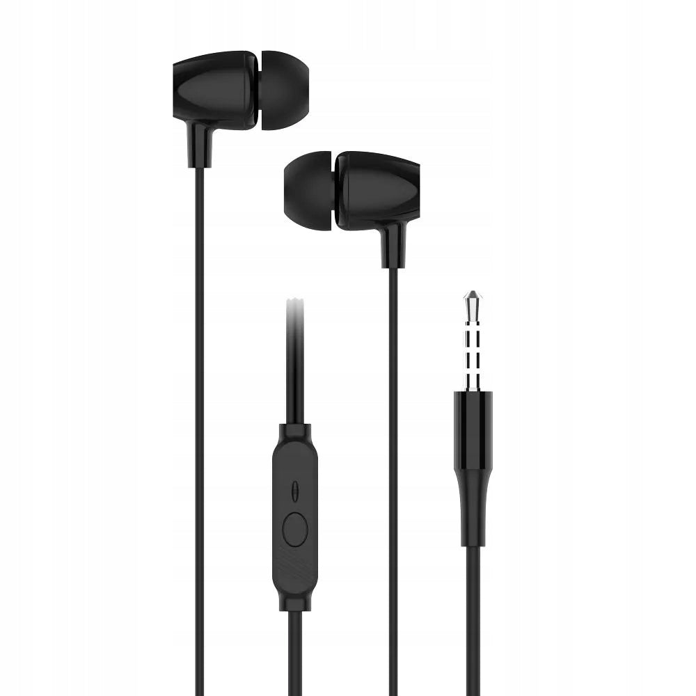 BLUE STAR wired headphones Jack 3,5 mm with microphone PA-E67 1,2 m black Brand Blue Star