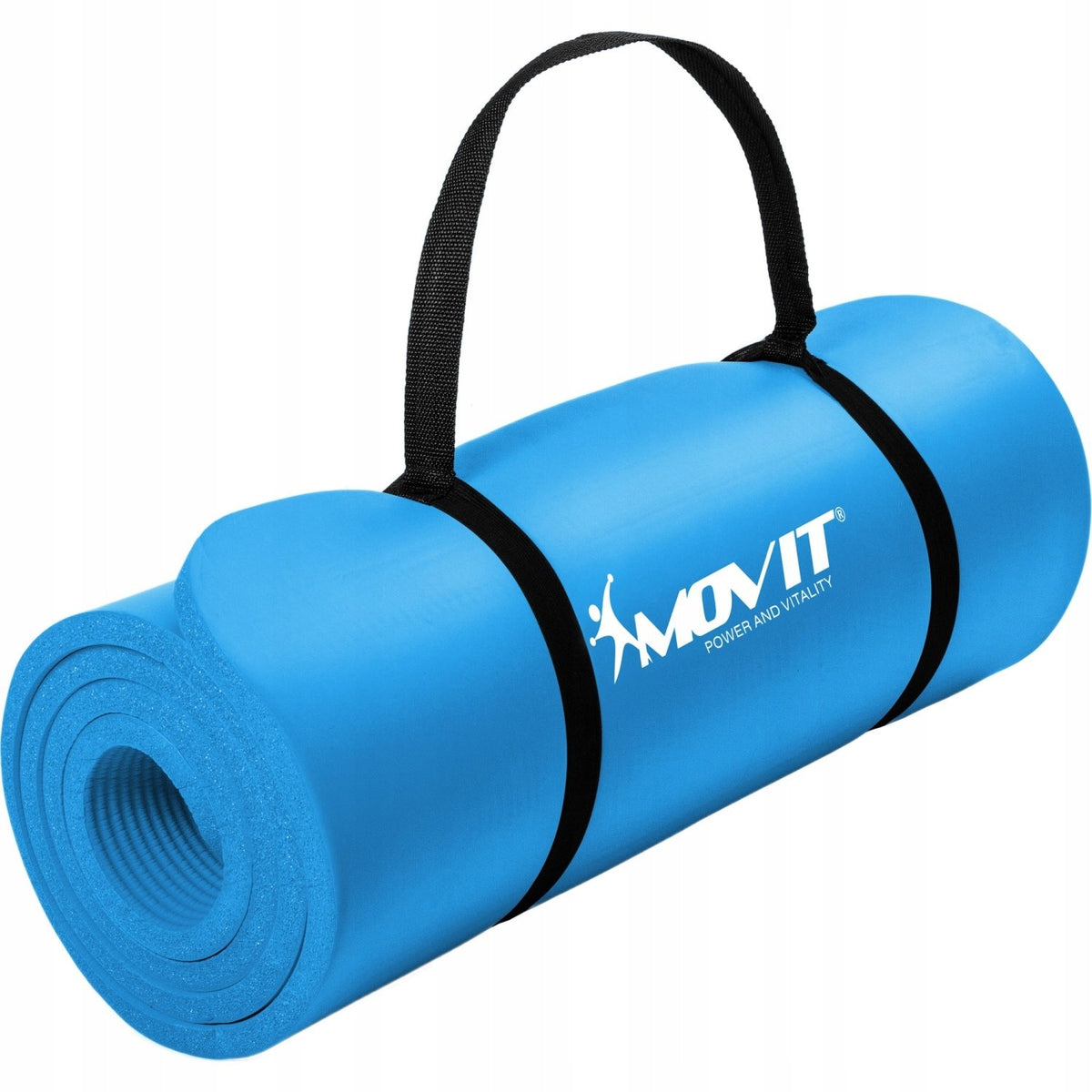 BLUE YOGA FITNESS GYMNASTICS EXERCISE MAT