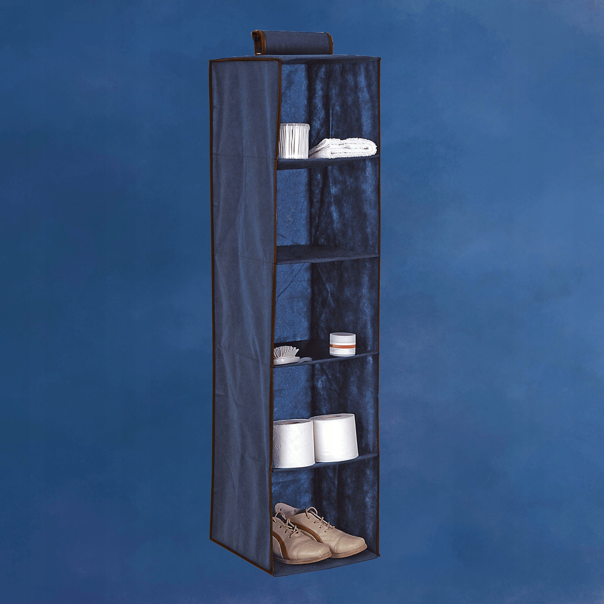BLUE blue hanging closet organizer 5 compartments 30X30X120cm EAN (GTIN) 8004226340126