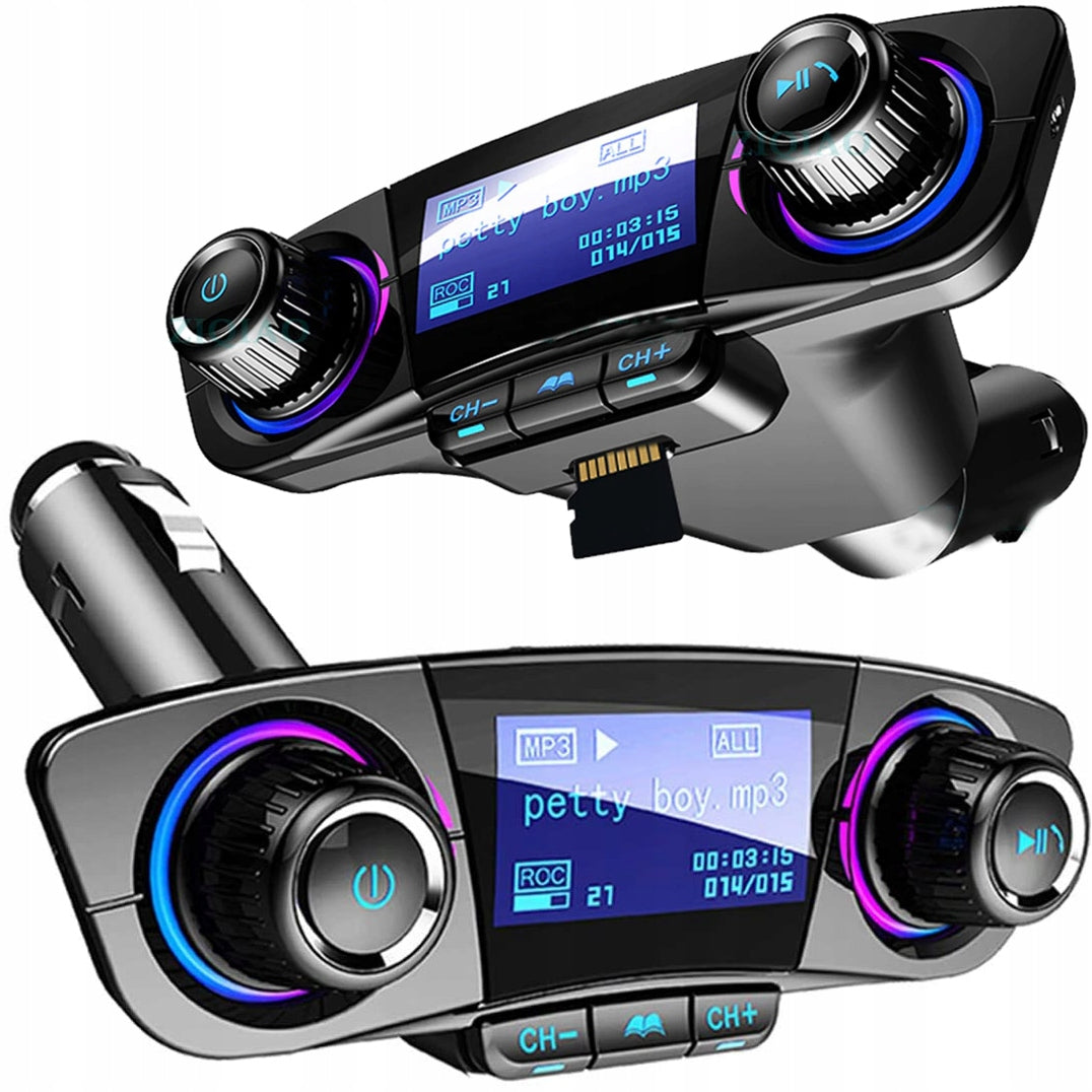 BLUETOOTH 5.0 USB MULTIMEDIA 8in1 FM TRANSMITTER