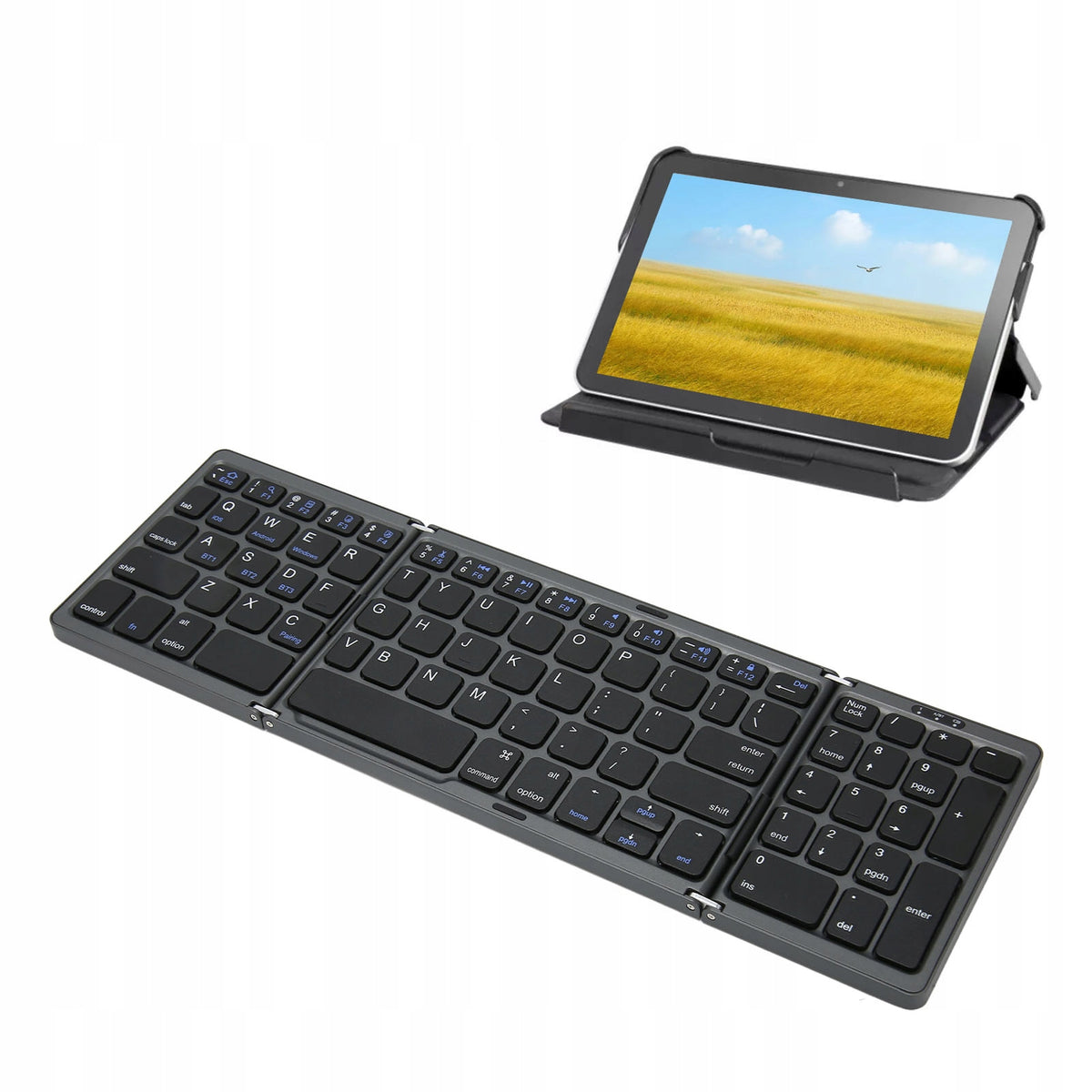 BLUETOOTH 5.1 KEYBOARD FOLDABLE PORTABLE WINDOWS ANDROID NaMacOS IOS Manufacturer no brand