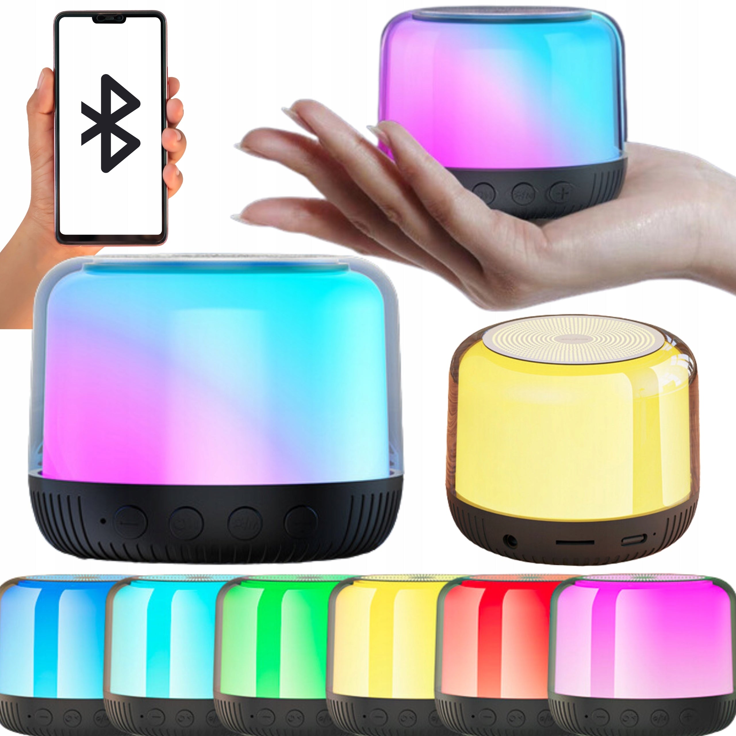 BLUETOOTH 5.1 RGB PORTABLE WIRELESS SPEAKER