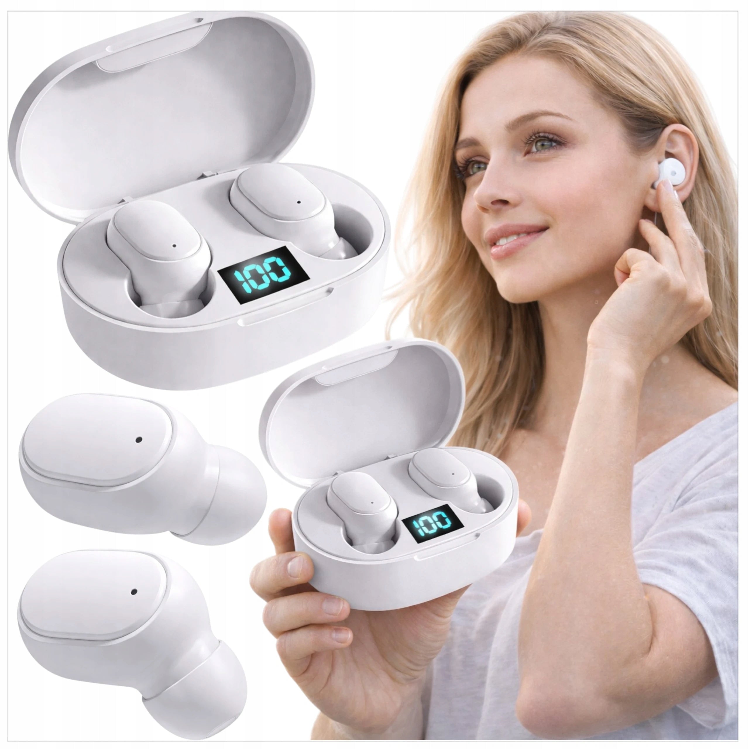BLUETOOTH 5.1 WIRELESS EARBUDS BT BUILT-IN POWERBANK TWS