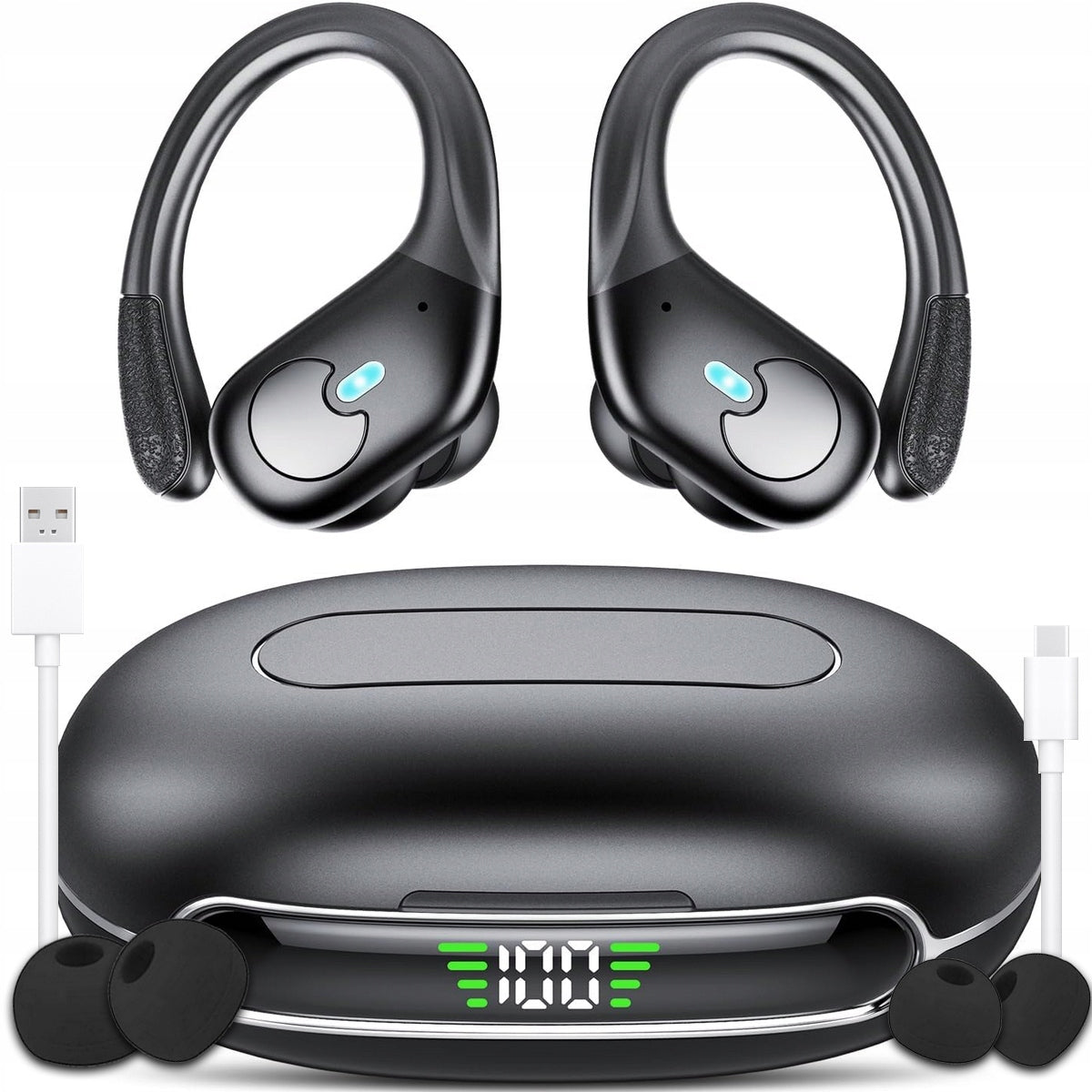 BLUETOOTH 5.3 WIRELESS HEADPHONES IN-EAR SPORTS BASS PRO CALLS Manufacturer code BX30