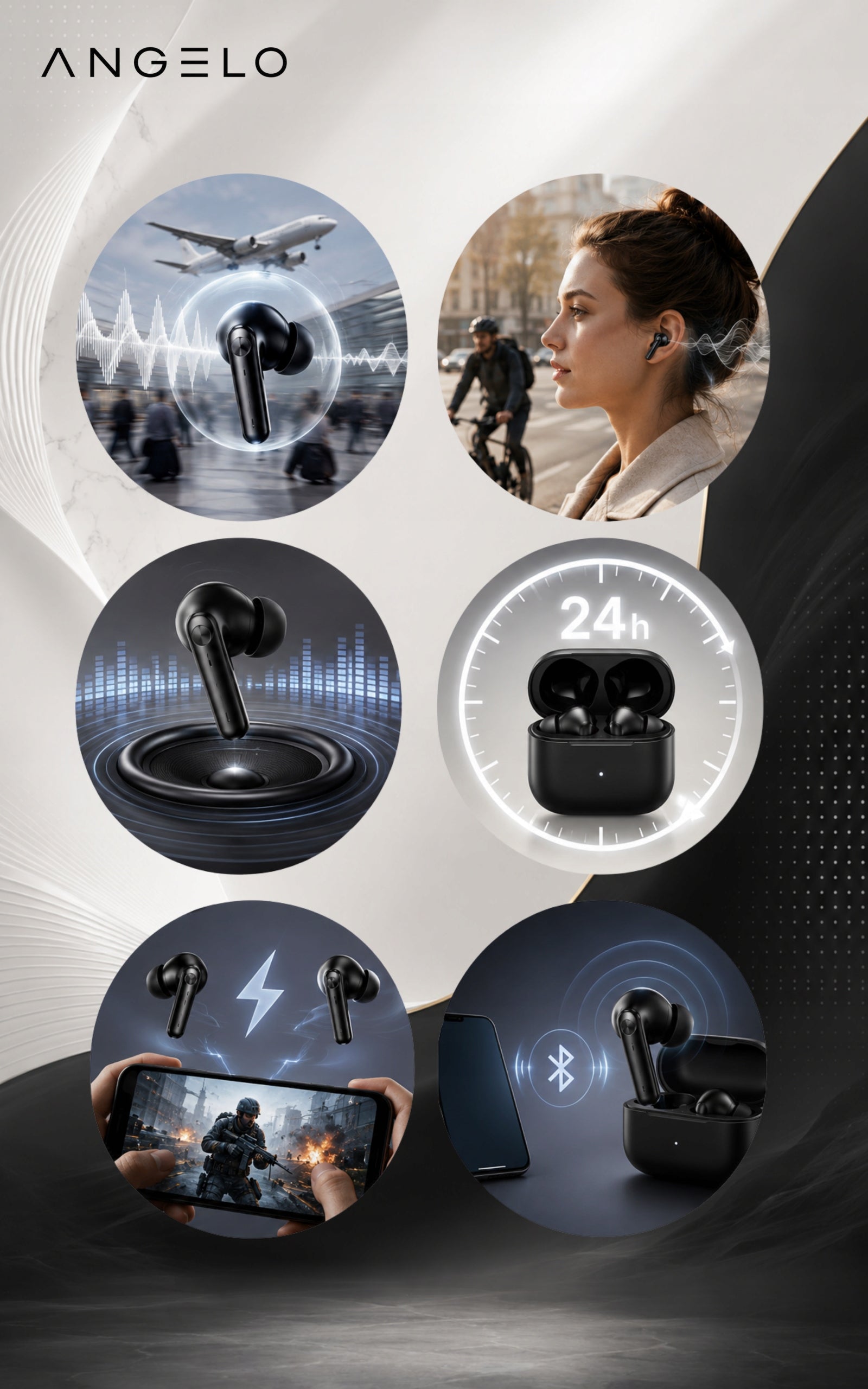 BLUETOOTH 5.4 ANC WIRELESS EARBUDS IN-EAR TWS TALK Manufacturer code Novera