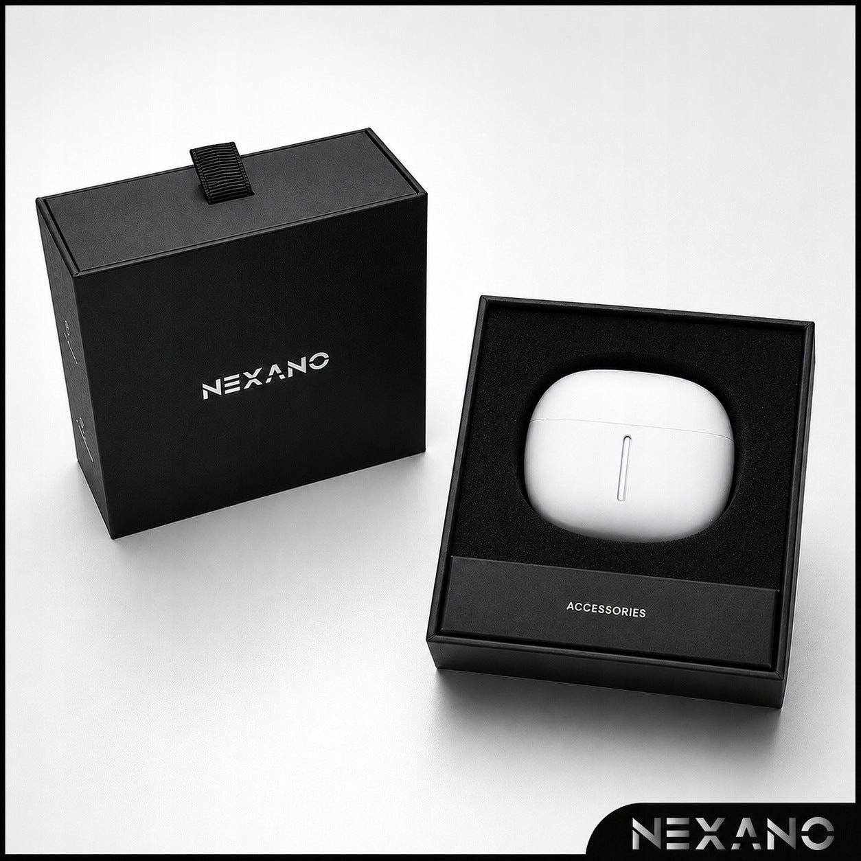BLUETOOTH 6.0 ANC ENC WIRELESS IN-EAR HEADPHONES BASS WHITE Manufacturer code NX DEEP Białe