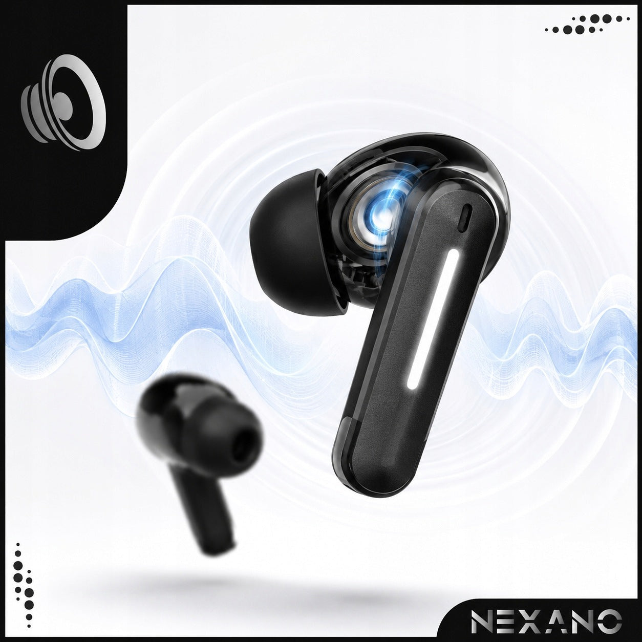 BLUETOOTH 6.0 ANC WIRELESS HEADPHONES IN-EAR BASS CALLS Manufacturer code 5907150985711