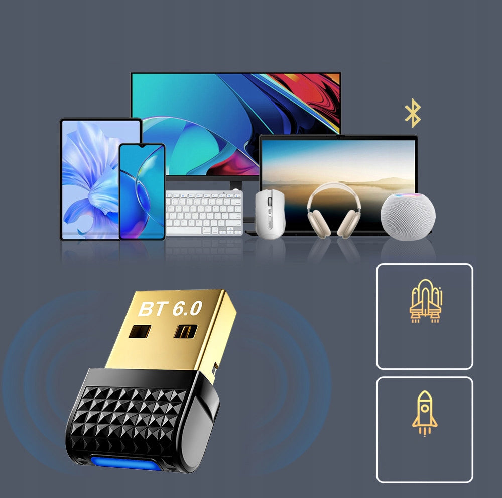 BLUETOOTH ADAPTER 6.0 USB TO COMPUTER PC DONGLE SOUNIX LONG RANGE Manufacturer code LYSPQ5200