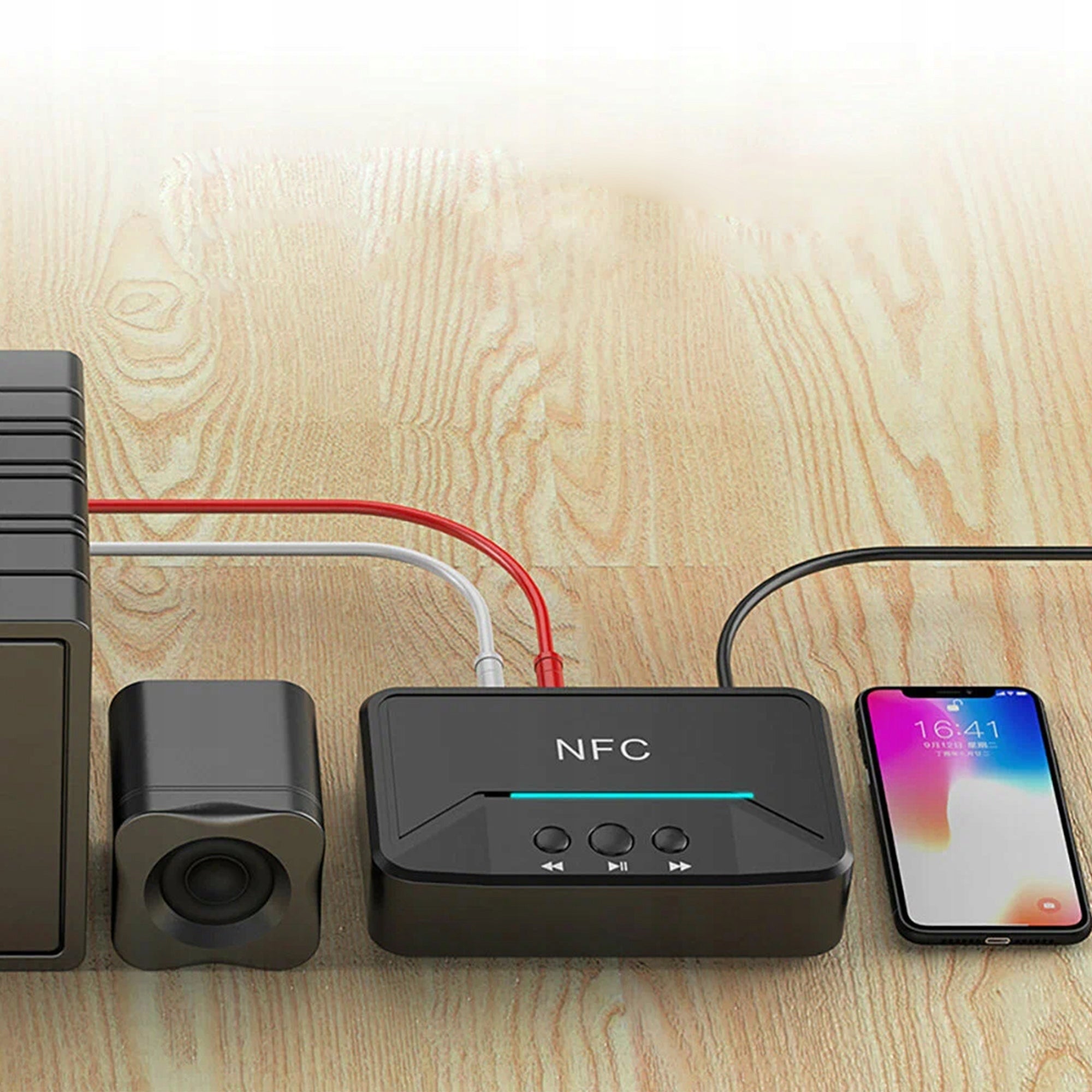 BLUETOOTH ADAPTER FOR TOWER AMPLIFIER AUX CHINCH JACK RECEIVER 5.0 NFC Manufacturer code 6980106510440