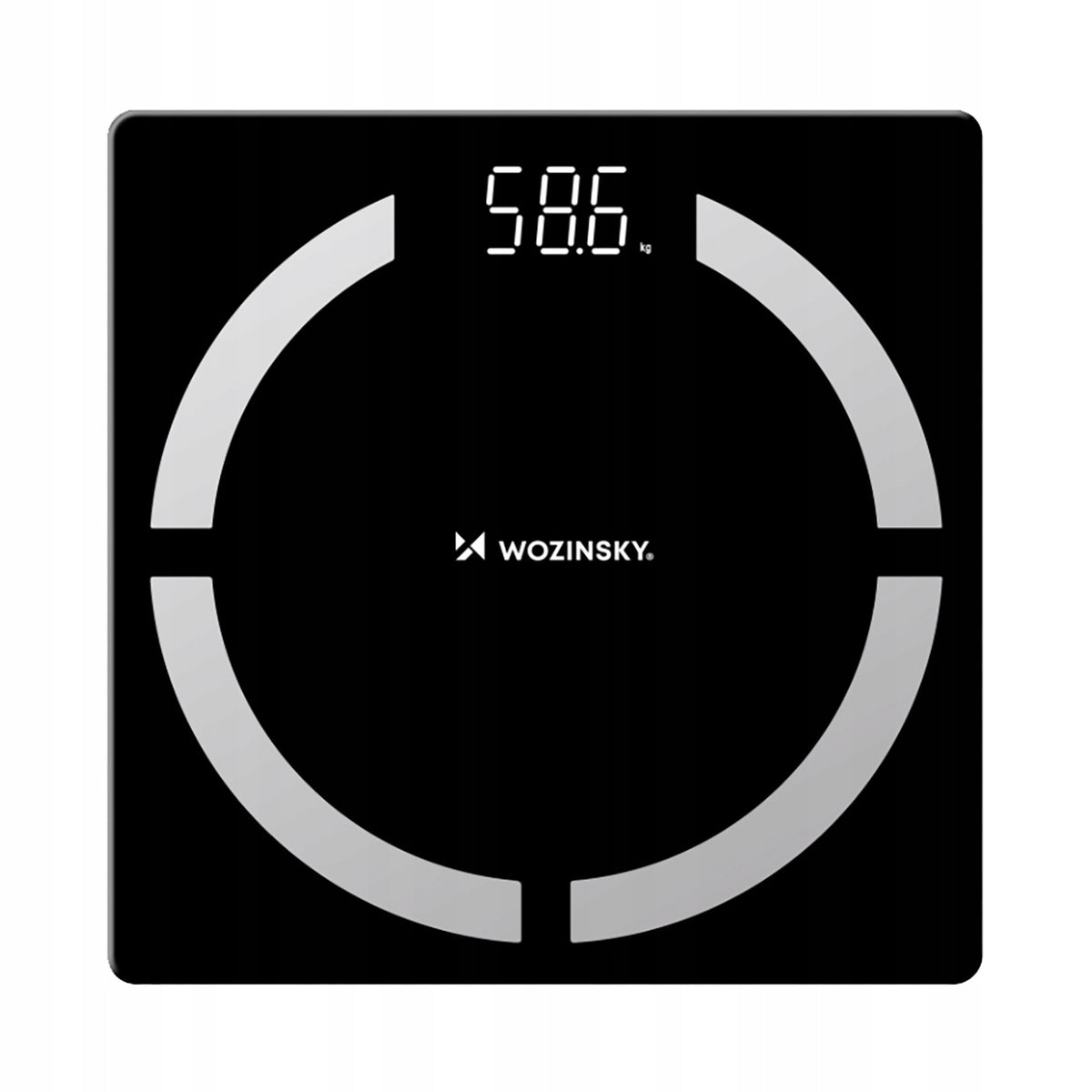 BLUETOOTH ANALYTICAL SCALE 180 KG WITH APPLICATION 8 USERS TEMPERED GLASS Brand Wozinsky