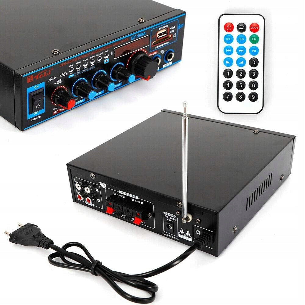 BLUETOOTH AUDIO AMPLIFIER HIFI STEREO RADIO FM HOME 400W Brand no brand