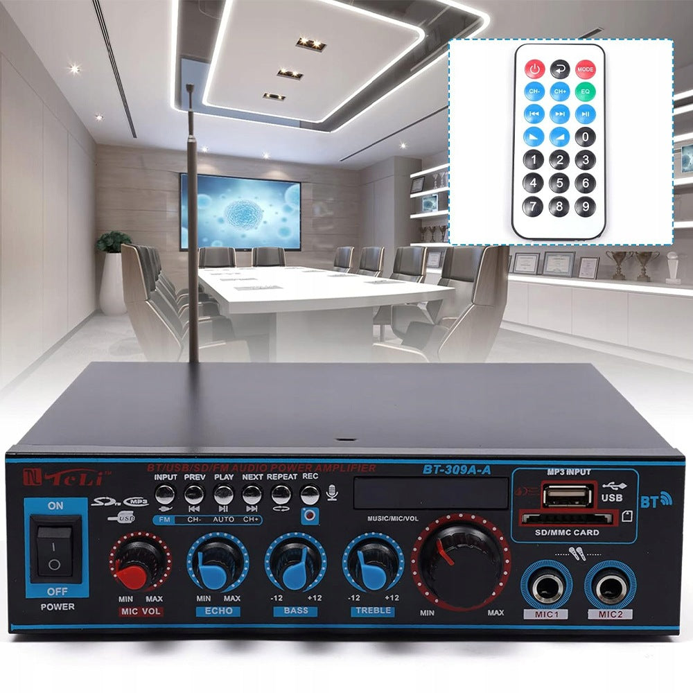 BLUETOOTH AUDIO AMPLIFIER WITH FM RADIO LCD DISPLAY AND REMOTE CONTROL BT-309A-A Brand no brand