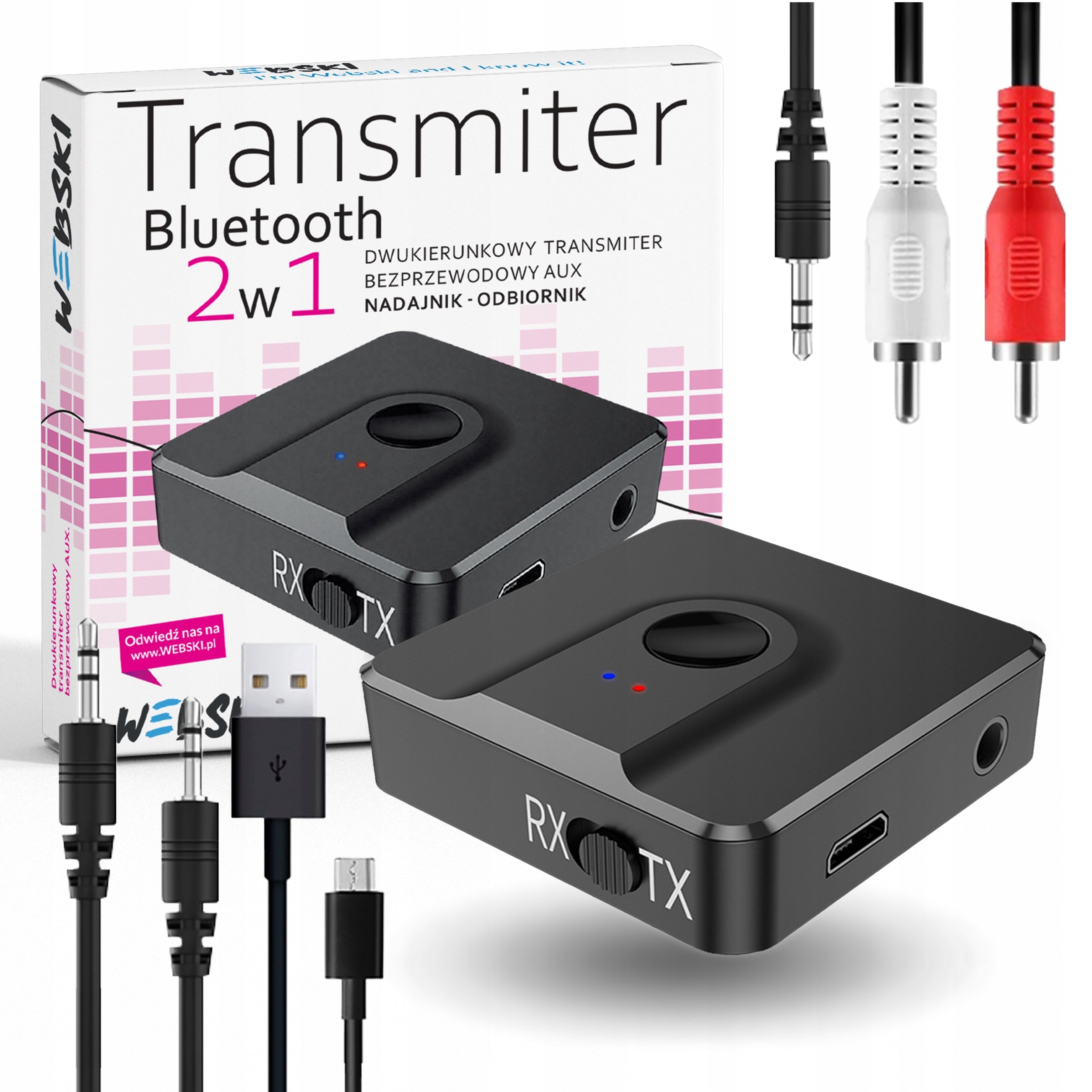 BLUETOOTH AUDIO TRANSMITTER AUX TRANSMITTER/RECEIVER