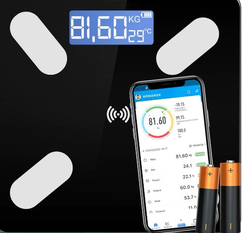 BLUETOOTH BATHROOM SCALE SMART ANALYTICAL SMART 25in1 ANDROID iOS Packaging status original