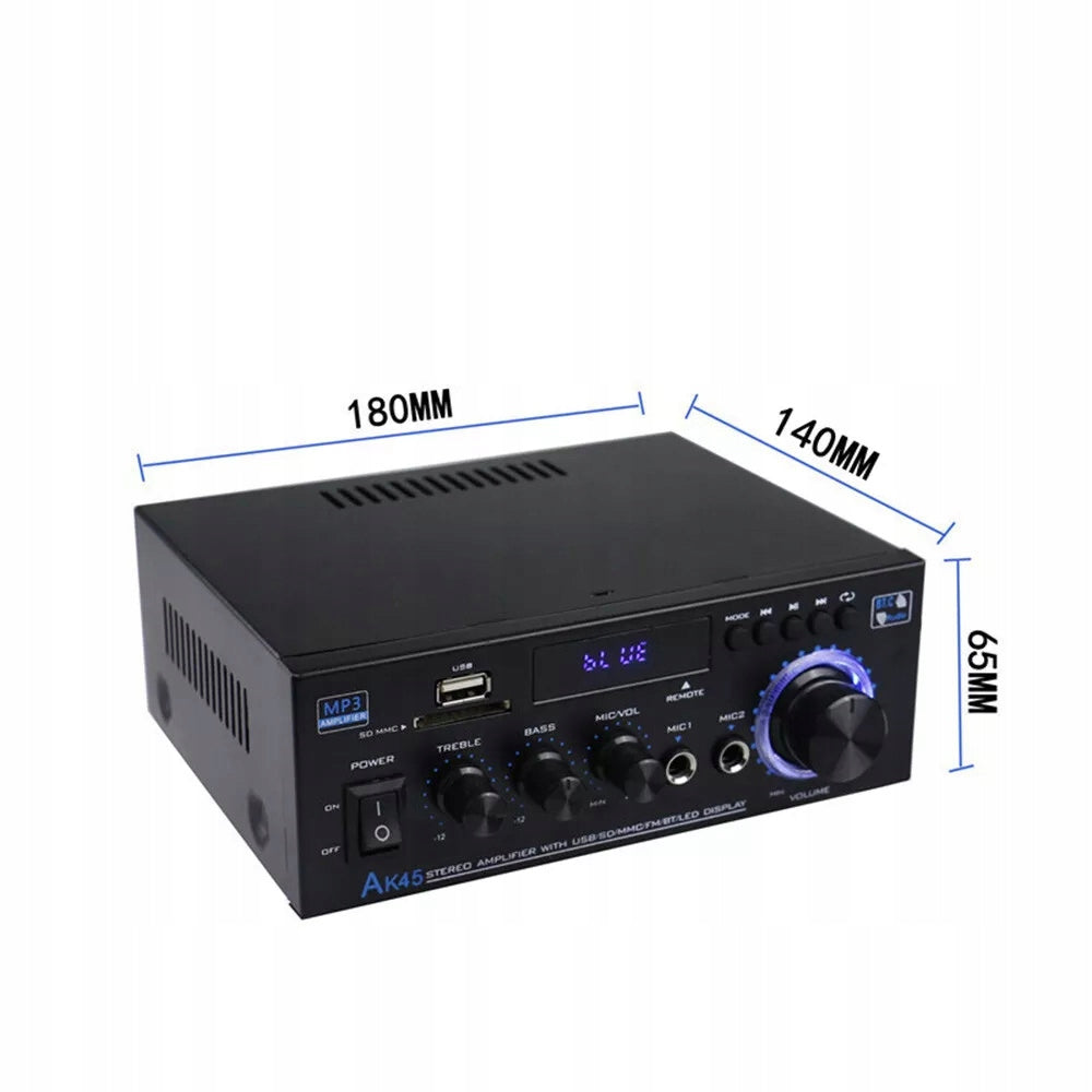 BLUETOOTH HIFI STEREO AMPLIFIER 2-CHANNEL DIGITAL AUDIO 1000W Brand no brand