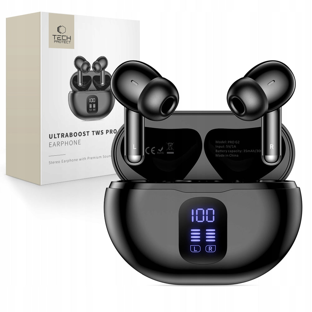 BLUETOOTH IN-EAR WIRELESS HEADPHONES - CLEAR BASS