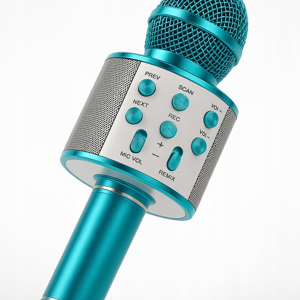 BLUETOOTH KARAOKE MICROPHONE WITH SPEAKER ADJUSTABLE RECORDING FOR GIFT Manufacturer code AS511532