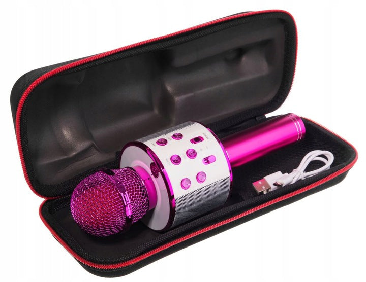 BLUETOOTH KARAOKE WIRELESS MICROPHONE + CASE