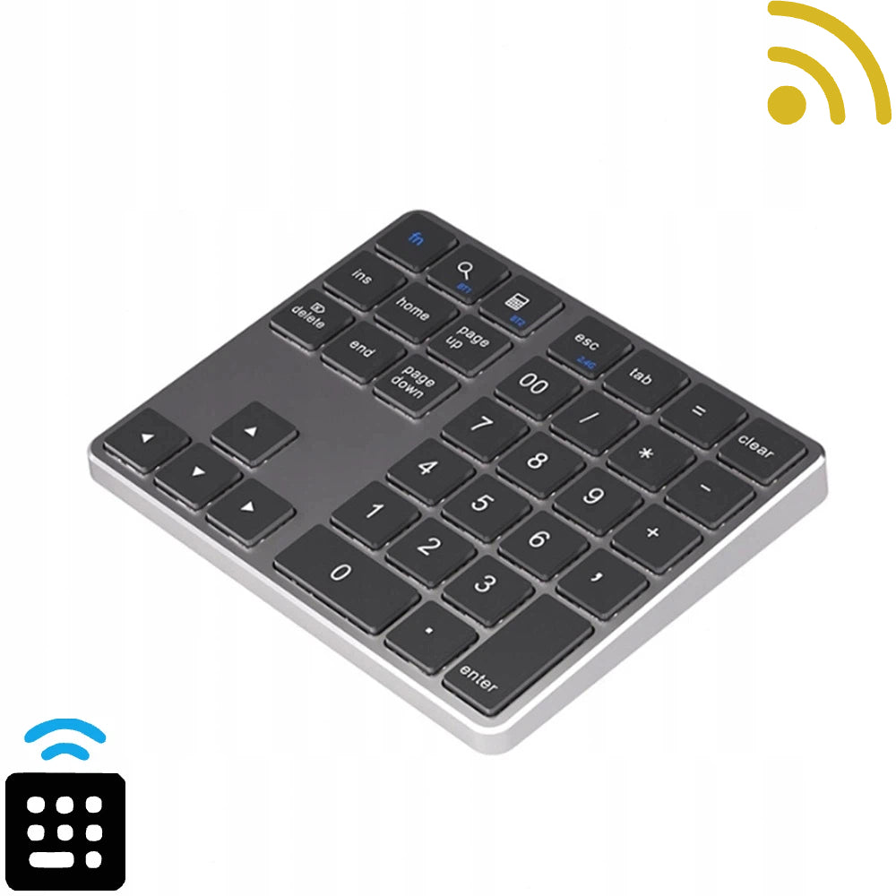 BLUETOOTH KEYBOARD FOR LAPTOP NUMERIC QUIET WIRELESS OFFICE OPERATION