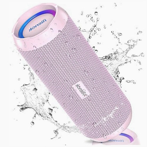 BLUETOOTH PORTABLE SPEAKER WITH RGB LED LIGHT WATERPROOF IPX7 for Home