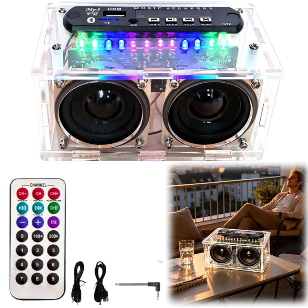 BLUETOOTH POWER SUPPLY KIT FOR SOLDERING ELECTRONICS RADIO FM, SPEAKER Model other